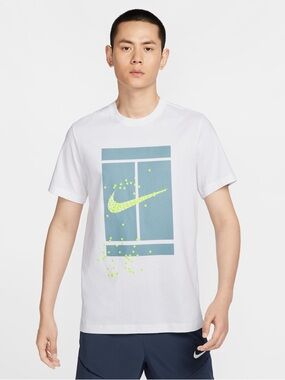 NWT Men’s Nike Court Heritage Tee White Size M